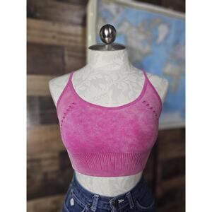 Shein Hot Pink Bralette w/ Slits Size Med